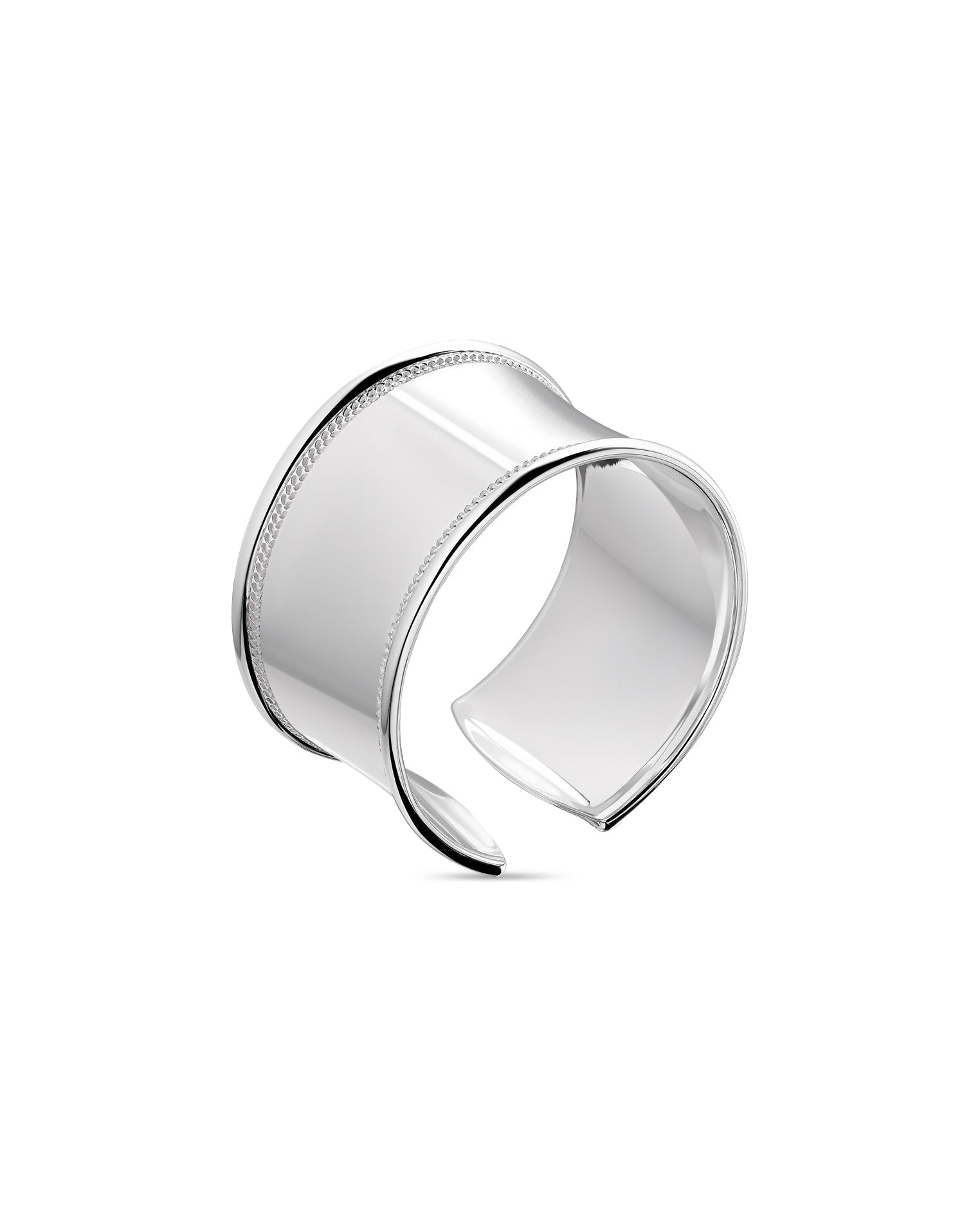 Silver Bracelet on a white background