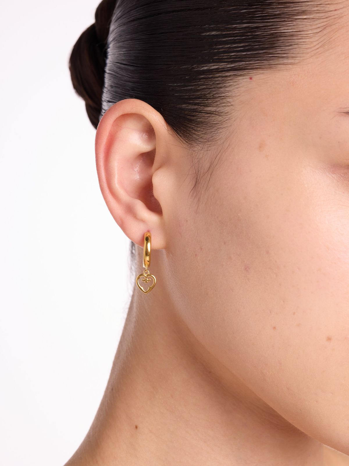 Heart Miniatures Earrings | Yellow Gold