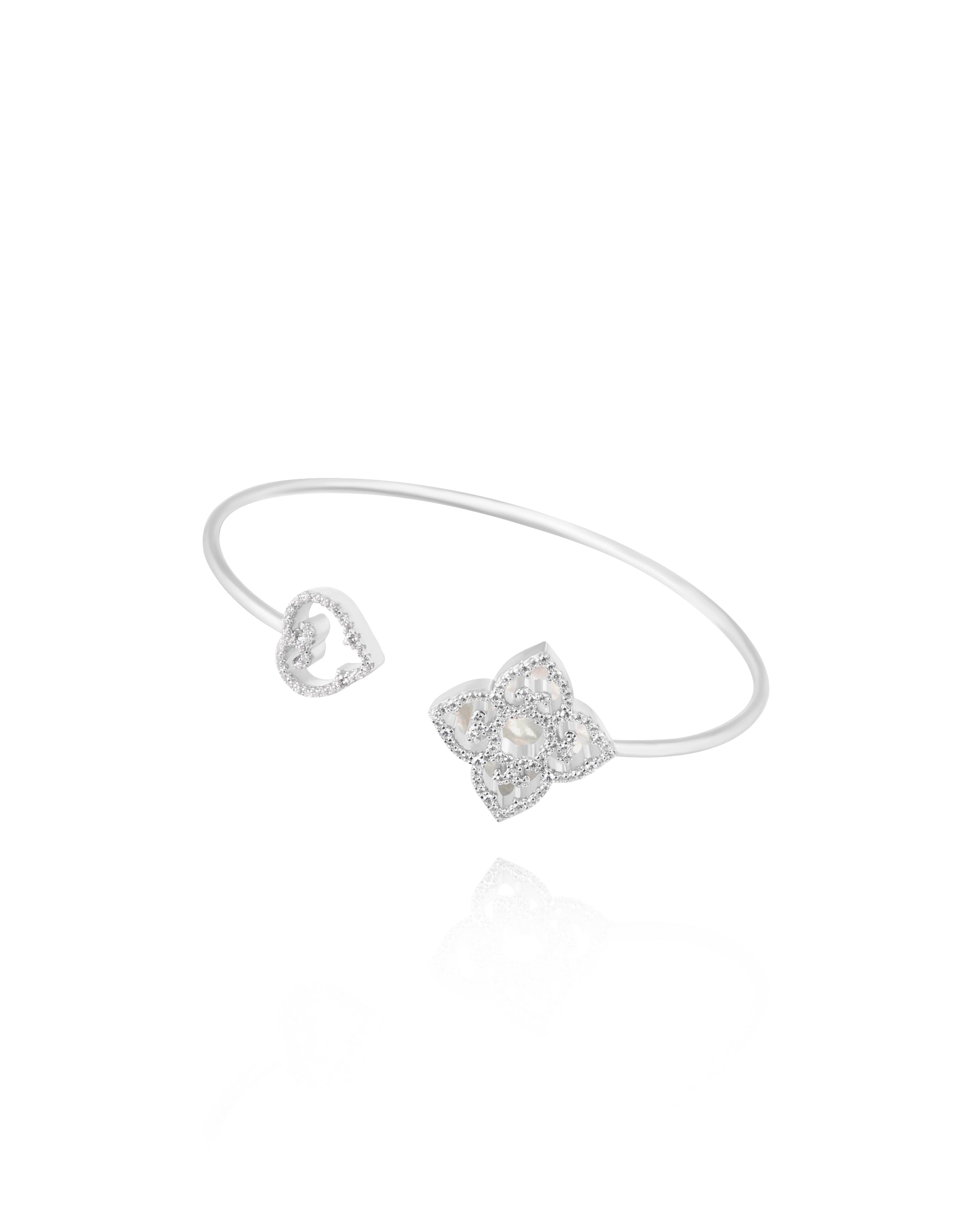 Mother & Child Bracelet | Rhodium