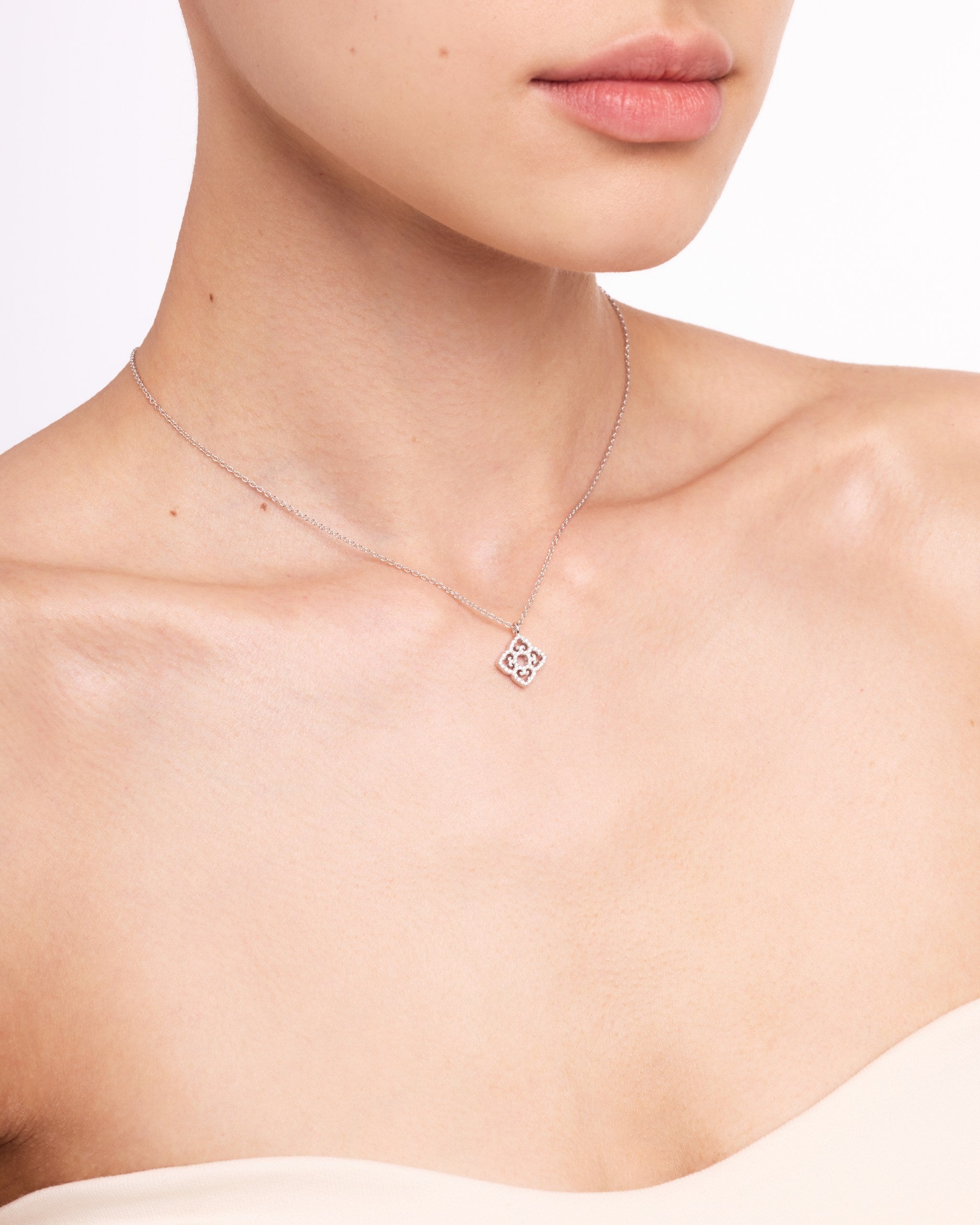 Classic Mini Pendant | Rhodium