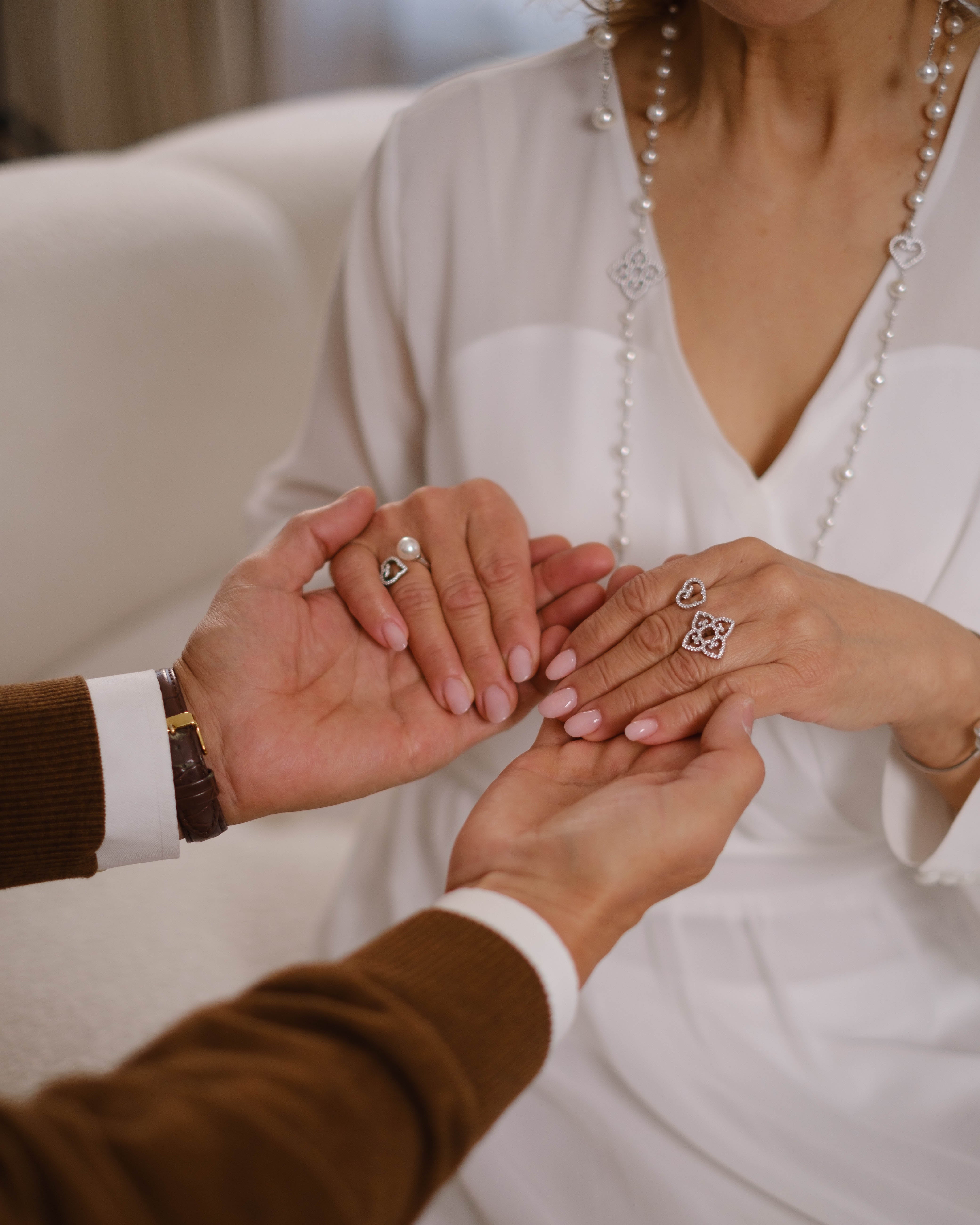 Mother and Child Ring | Rhodium