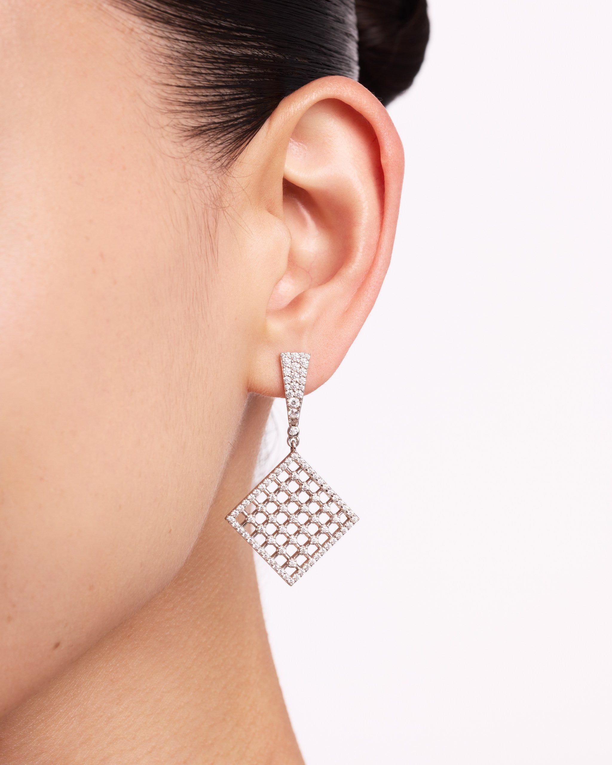 Amulet Earrings | Rhodium