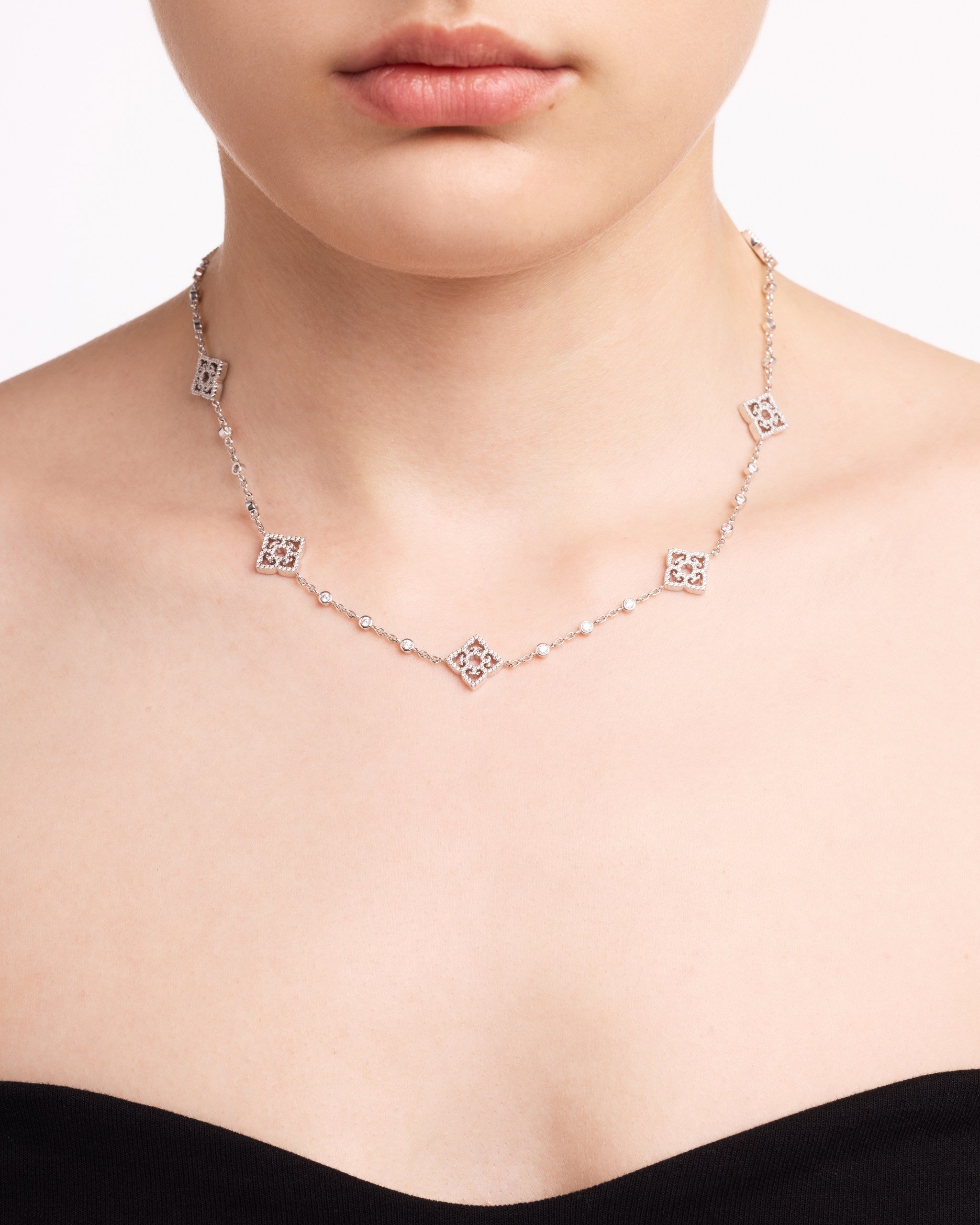Classic Sette Choker | Rhodium