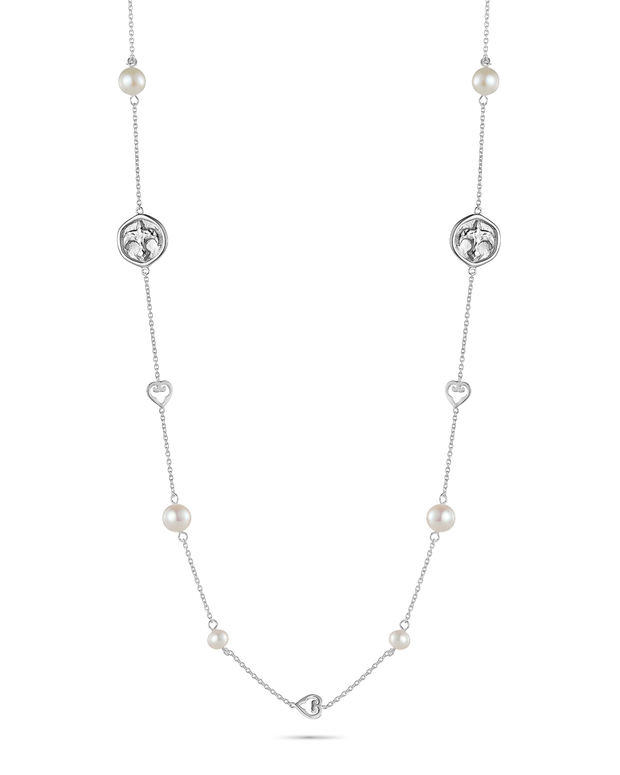 Antique Sautoir Necklace | Rhodium