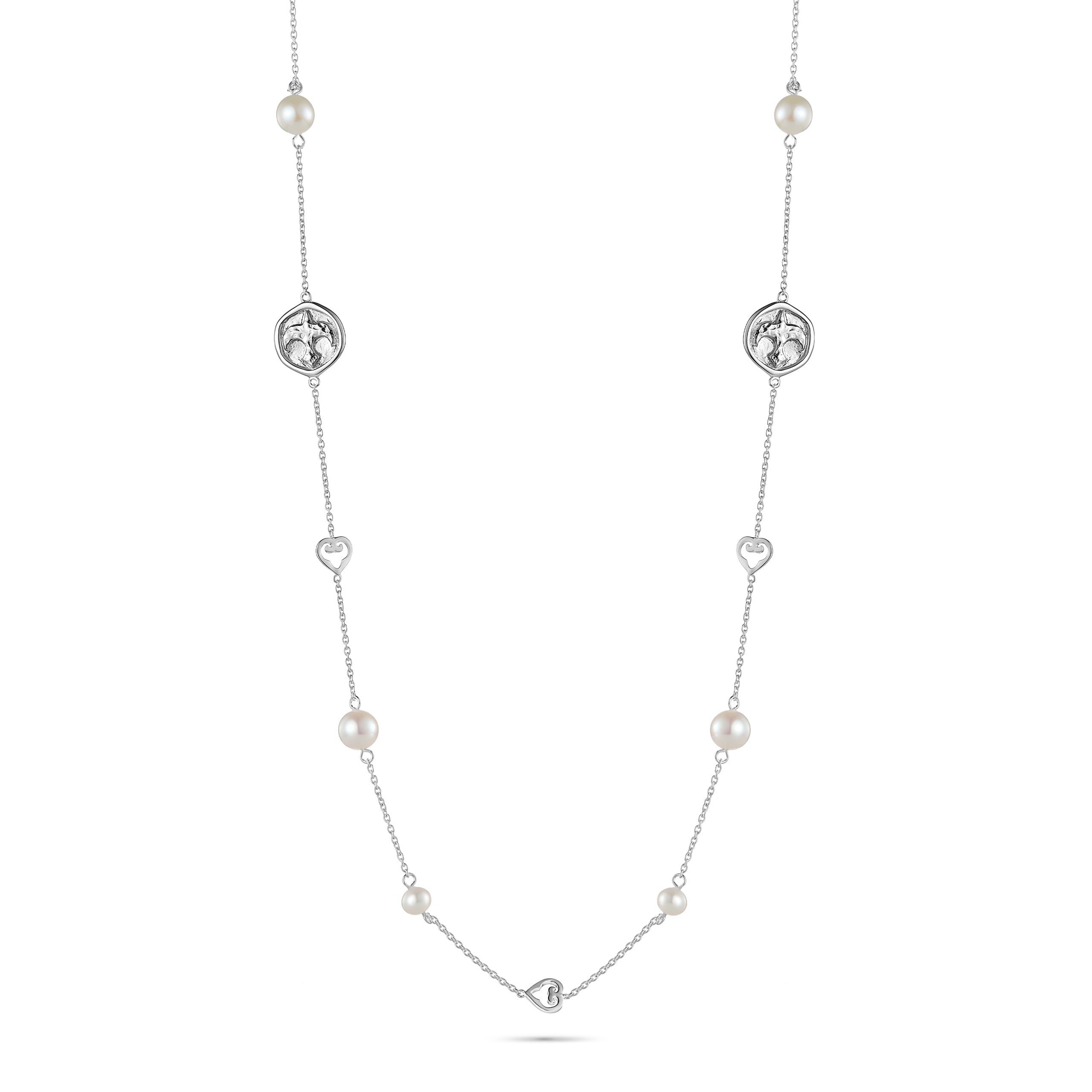 Antique Sautoir Necklace | Rhodium