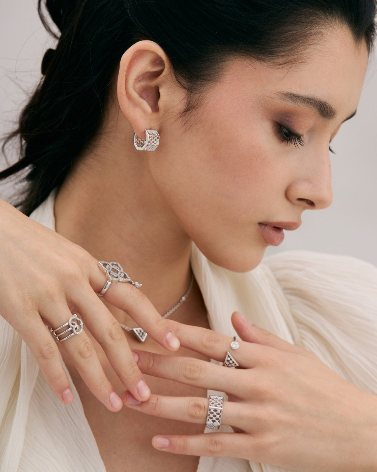 Facet Amulet Earrings
