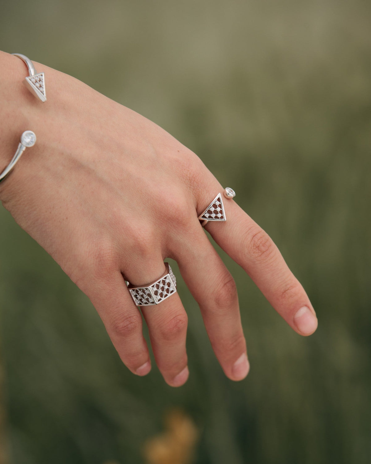 Facet Amulet Ring